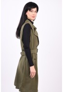 Women Vest Vero Moda Curve Bella Ivy Green